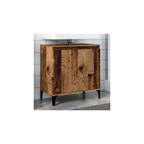 Armoire d'évier vieux bois 58x33x60 bois d'ingénierie