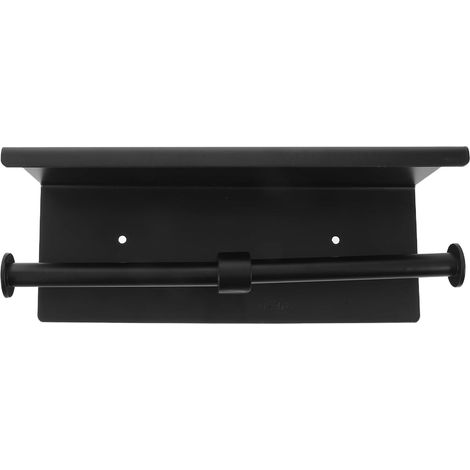 Porte-papier toilette double couche en acier inoxydable à base (1/5)
