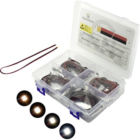 Quadrios Assortiment de LEDs blanc 150 mA 3.3 V C002602 (1/5)