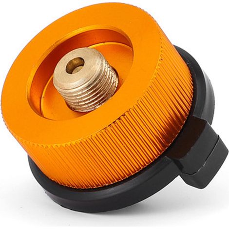 Adaptateur pour réchaud de camping, convertisseur de gaz, tête de conversion de réservoir de gaz de rechange avec fonction de fermeture automatique pour réchaud de camping, randonnée et pique-nique