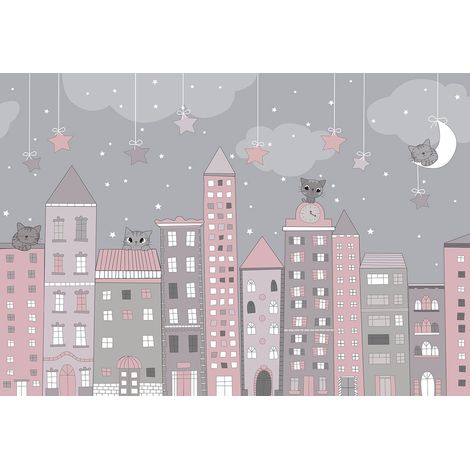 Papier peint panoramique Enfants - Ville - 130 cm x 89 cm (1/2)