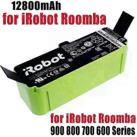 con 14,4V 12800mAh Li-Ionen-Akku für iRobot Roomba Reinigungsroboter 900 800 700 600 Serie 960 980 981 965 895 890 860 695 692 690 680 675 3500 mAh