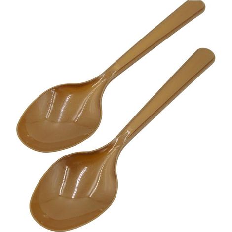 CUCCHIAI DI PLASTICA SET 40 PZ COLORE ORO DA TAVOLA E PER FESTE RIUTILIZZABILI