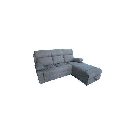 DIVANO ANGOLARE 3P RECLINER PENISOLA DX GRIGIO