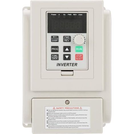 Variateur de Fréquence 220V 4KW Convertisseur de VFD Contrôleur Vitesse Moteur AC Entraînement Variable Entrée Monophasé et Sortie Triphasée (1/4)