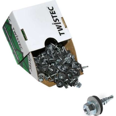 Twistec® 4,8X20 verzinkt blank, für 451M8P 100St./Pck 292BVZ48X20 Trapezblechschrauben