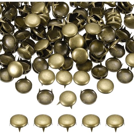 90Pcs 16mm Rivet Rond Bombé Métal 4 Griffes Pointes Bronze (1/5)