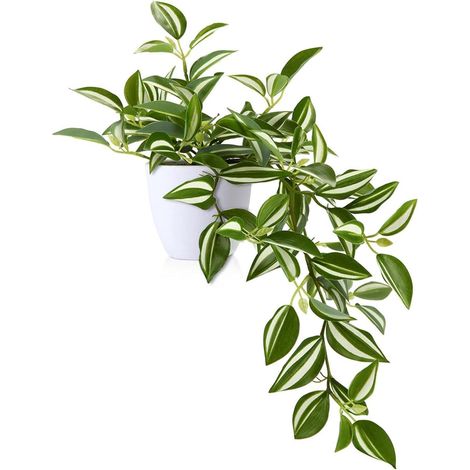 Künstliche Pflanze 38cm Grün mit Topf für Wohnzimmer & Balkon (1/5)