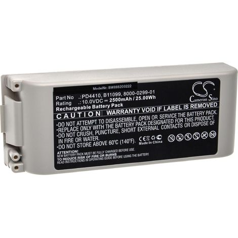 vhbw Akku kompatibel mit ZOLL 8000-0299-01, 8000-0299-10, AED Pro Defibrillator Medizintechnik (2500mAh, 10V, Sealed Lead Acid)