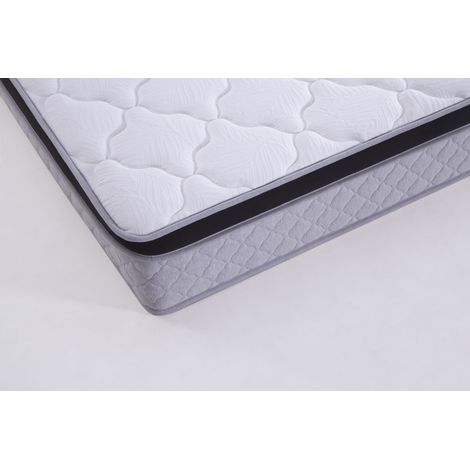 Matelas à ressorts ensachés, dimensions 160x200 cm, épaisseur 25 cm, fermeté H3, avec modules ergonomiques et soutien lombaire  matelas enroulé sous vide. (1/5)