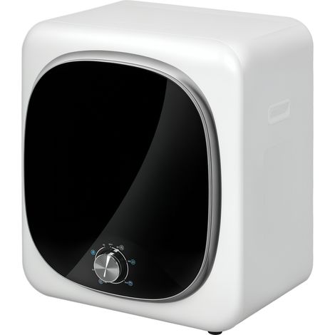 Sèche linge à évacuation électrique 800 W 4 Kg avec 5 modes de séchage, cuve en acier inoxydable, charge frontale