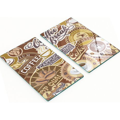Pizarras decorativas multifuncionales de vidrio para cocina/cafetería, 2x30x52 cm (1/5)
