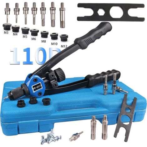 Pince a Rivet 110pcs, Kit professionnel Outil à riveter