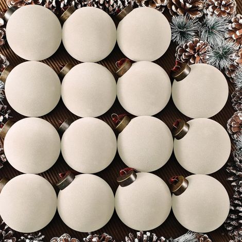Boules De Noël - 15 Pièces - Diamètre 8 Cm - Velours Vert Floqué - Décoration Arbre De Noël Guirlande Maison Fête - Lot (1/5)