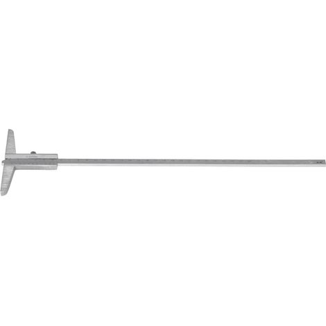 Pied à coulisse de profondeur à vernier, jauge métallique, micromètre de haute précision 0,02 mm, outil de mesure 0‑300 mm