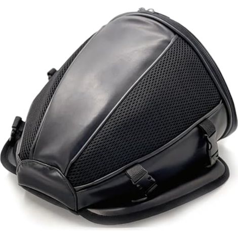 Sacoche Moto Etanche, Sacoche Arrière de Moto Sac de Selle Motos Extensible Multifonctionnelle Sac de Selle en Polyester avec Bandoulière Sacs de Queue de Motos Sacoches à Dos (1/4)