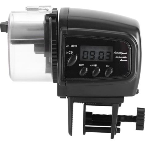 Automatischer Futterspender für Aquarien, elektronischer Dosierer mit LCD-Bildschirm, programmierbarer Timer, Aquarium, präzises Fütterungsgerät. (1/5)