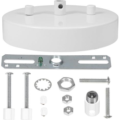 Plaque de Luminaire de Plafond Remplacement Pratique Blanc, Kit de Pièces de Lustre Simple et Minimaliste pour Lampes de Plafond Chinoises (1/5)