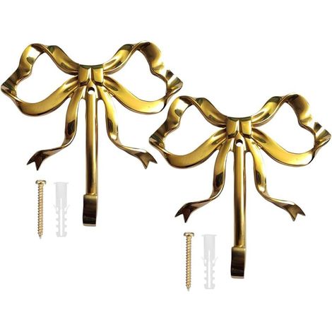Patère décorative laiton doré, pour chambre et salle de bain (1/4)