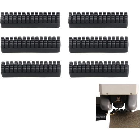 Set di 6 spazzole in silicone Bambu Lab A1 per ugelli di stampanti 3D e per la pulizia del piano riscaldato della stampante 3D. (1/4)