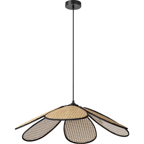 [NEUWERTIG] B-Ware Osram Pendelleuchte Hängelampe Rattan Daisy Leuchte E27 Led Braun Innenbereich