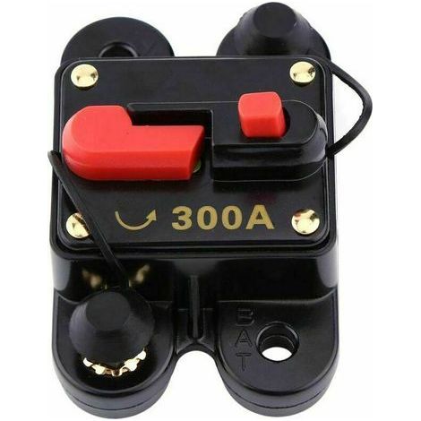 Fusible de réinitialisation de disjoncteur 12V pour voiture, océan, bateau, audio stéréo de vélo (300A)