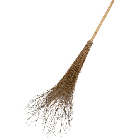 Floraworld Reisigbesen mit Stiel 25 cm Arbeitsbreite Straßenbesen (1/3)