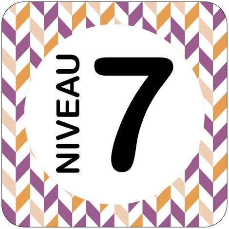 PLAQUE DE PORTE DESIGN SPHERE NIVEAU 7 .- Milky - (1/3)