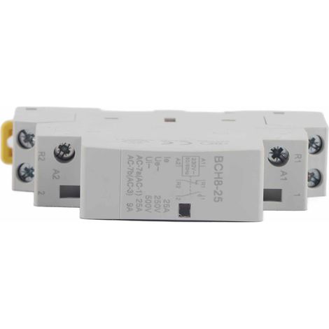 Contacteur secteur domestique sur rail DIN 2P 25A 220V/230V 1NO 1NC 50/60HZ (1/5)