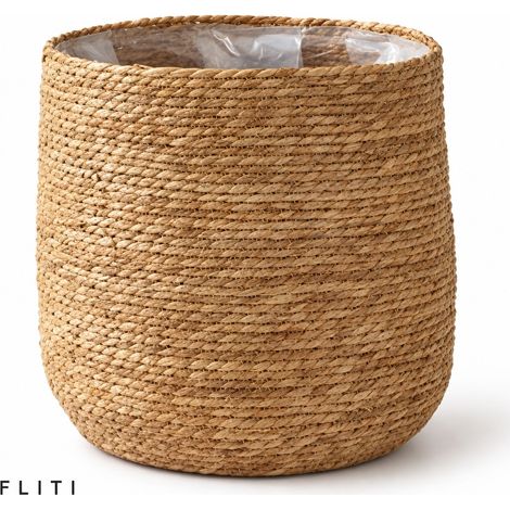 Cellfast – Pot de fleurs tissé en rotin 22x23 cm – Style boho – Pour plantes d'intérieur – Flexible et durable – Nettoyage facile (1/5)