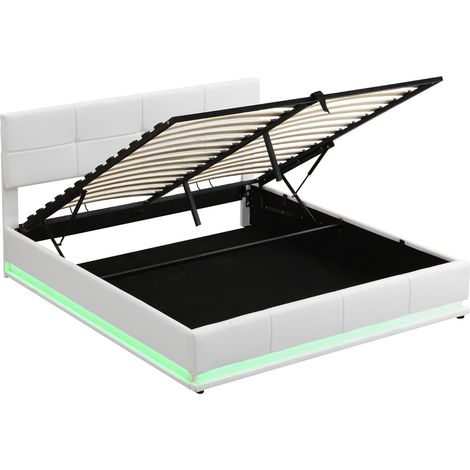 GagaLit coffre LED 180x200 cm blanc (1/5)