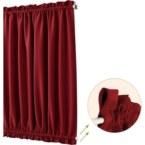 Rideau De Porte - Panneau Obscurcissant Avec Poche Pour Tringle - Pour Porte Française Ou Coulissante - 1 Pièce (1/5)