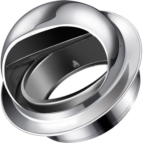 Protecteur de Grille D'aération en Acier Inoxydable Argenté, Coupe-vent et Anti-pluie, Adapté pour Conduit de Cheminée de Poêle à Bois, Trous Muraux de 160 Mm (1/5)