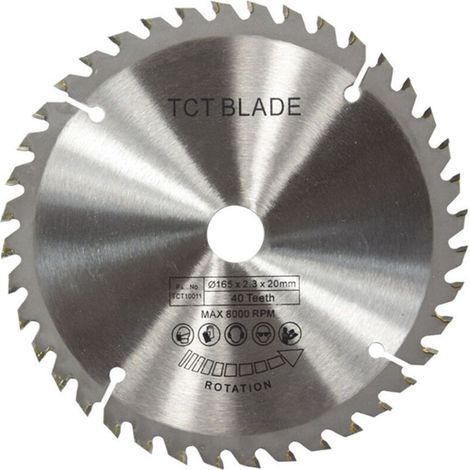 Kreissägeblatt mit 60 Zähnen, 165 mm Kreissägeblätter, TCT-Silber-Kreissägeblatt zum Schneiden von Kupfer, Eisen, Aluminium, Kunststoff und Holz (1/4)