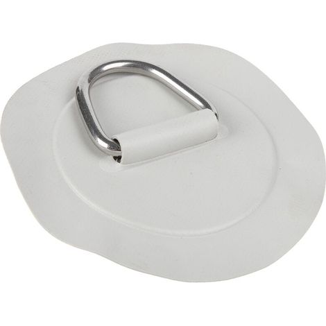 PVC-Verstärkungsflicken mit 6-Zoll-D-Ring für Schlauchboote, Kajaks, Kanus, Surfbretter – Edelstahl