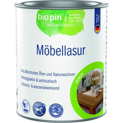 Biopin Möbellasur 375 ml eiche Holzlasur