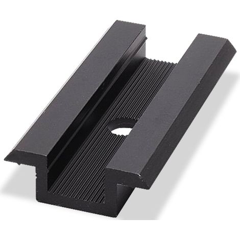 Morsetto Intermedio ad omega in alluminio lunghezza 70 mm anodizzato NERO (1/3)