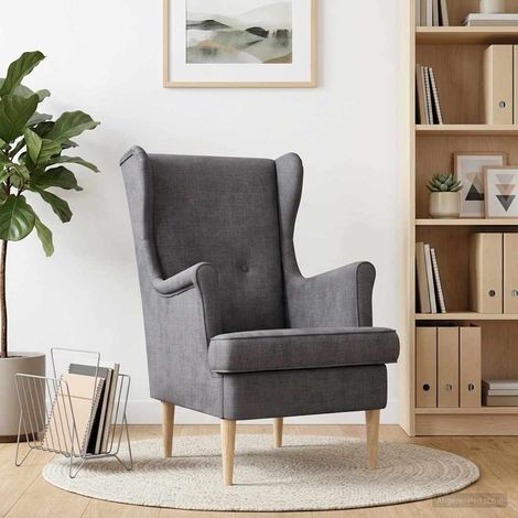 vidaXL Sillón Gris oscuro ARES (1/5)