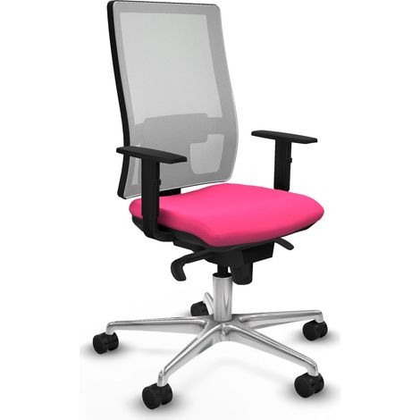 Sedia ergonomica piqueras y crespo bianco alluminio confortevole