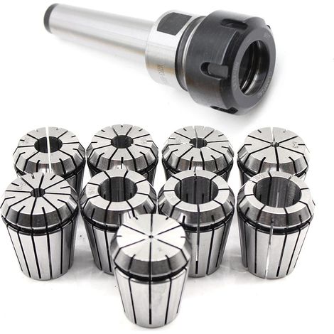 Präzisions Spannzangenfutter M12 MK3 ER32 + ER32 Satz 9Stk. Spannzangen 2-20mm für Fräser (1/5)
