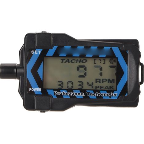Tachymètre portable à LED rétroéclairé bleu, haute précision, facile à utiliser, testeur de vitesse d'hélice avec cordon pour drone RC (1/5)