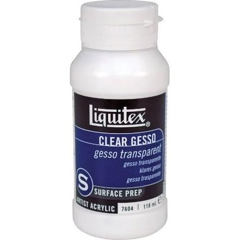 Gesso - LIQUITEX - Flacon d'additif - Transparent - 118 ml - Préparateur de surface (1/2)