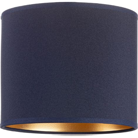 Abat-jour rond Tornado 20 bleu marine et or (1/5)