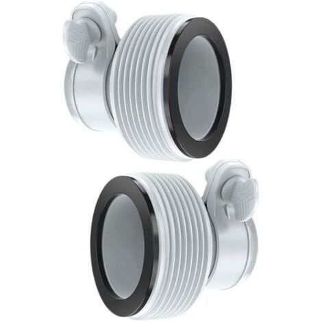 FENOPLASTICAIntex Kit adaptateur de conversion de tuyau B pour tuyau Intex B Pool 3,2 cm à 3,8 cm Pièces de conversion de rechange (1/4)