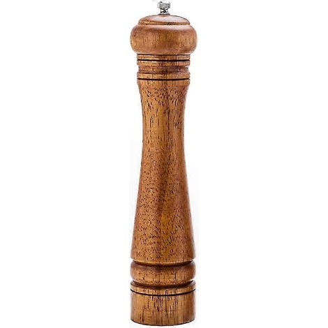 Verstellbare Pfeffer- und Salzmühle aus Holz mit Keramikmahlwerk, 25 cm Durchmesser, 2er-Set (1/5)