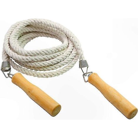 Springseil aus Holz für Kinder und Erwachsene, 5 Meter, ideal für Schule, Sport und Freizeit im Freien. (1/5)