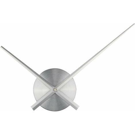 ZVD Aiguilles d'horloge 3D - Timelike DIY - Aiguilles de grande horloge murale 3D - Home Art Décor. Horloge à quartz. Accessoires (argent) (1/4)
