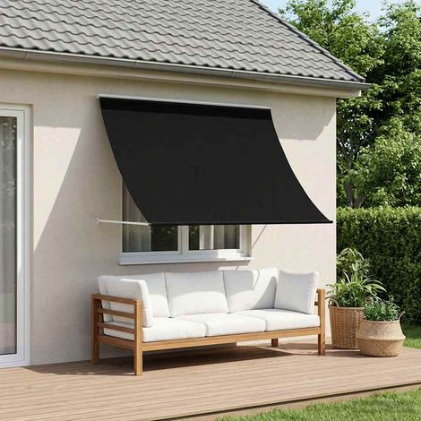 vidaXL Auvent Noir 400 x 150 cm