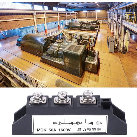 Module redresseur à pont de diodes MDK 50A 1600V pour cellules photovoltaïques inversées (1/5)