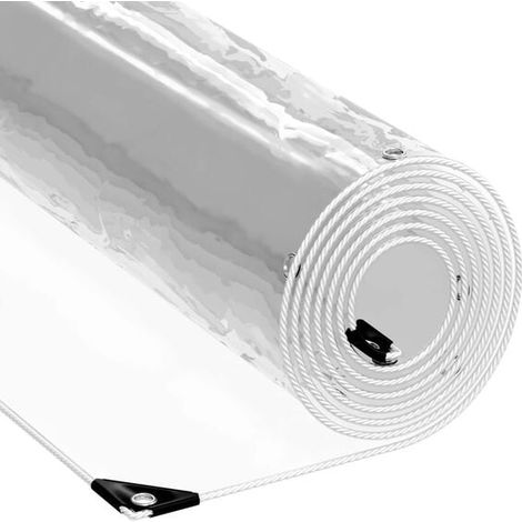 Bâche de protection transparente en PVC pour plantes, 7 x 5 mètres (1/5)
